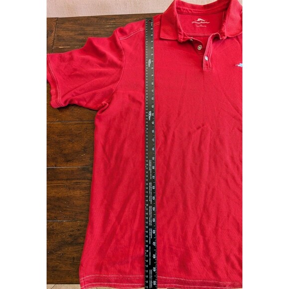Set of 2 Tommy Bahama Men XXL Polo Shirts Cotton Blend Dark Blue Red Golf Marlin - Picture 12 of 15